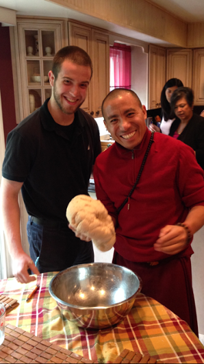 Cooking with a Buddhist monk
